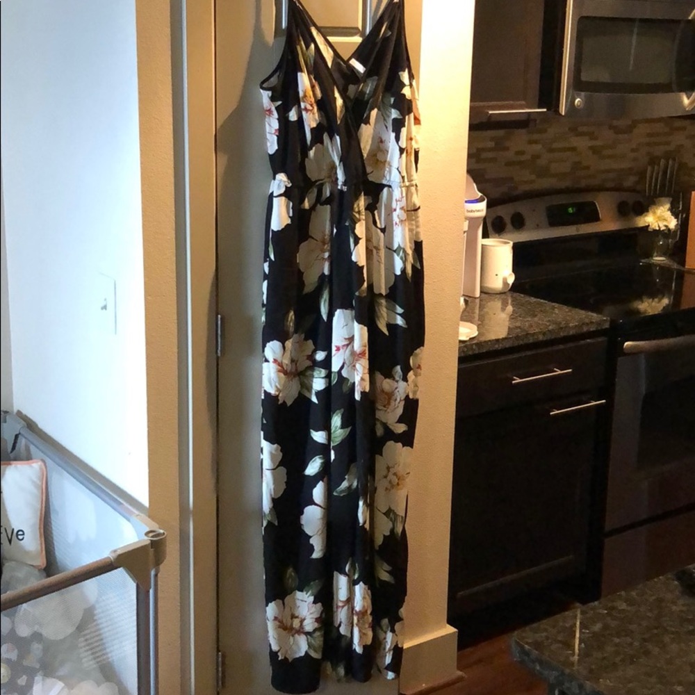 Floral Wideleg Jumpsuit- XXL